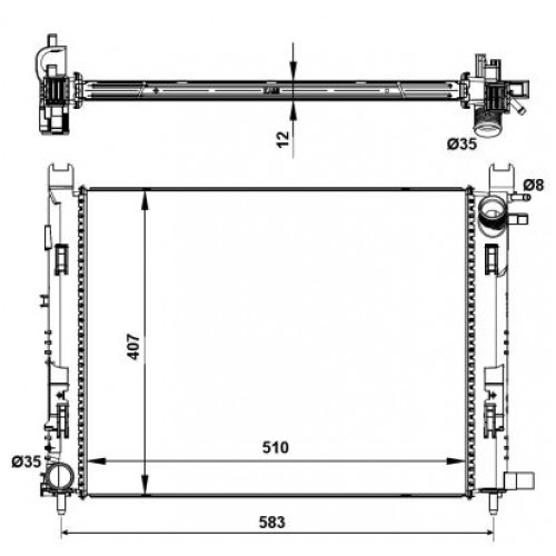 Radiator racire cu apa