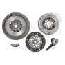 Clutch kit with dual mass flywheel and pneumatic bearing