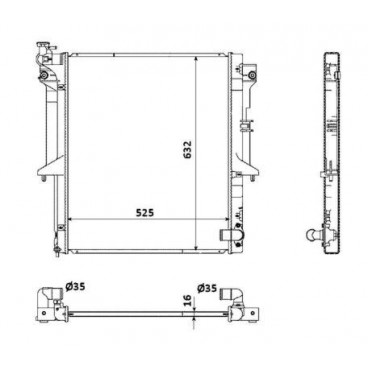 Radiator racire cu apa