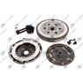 Clutch kit with dual mass flywheel and pneumatic bearing