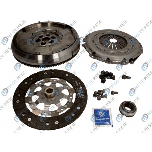 Clutch kit with dual mass flywheel and bearing