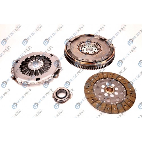 Clutch kit with dual mass flywheel and bearing