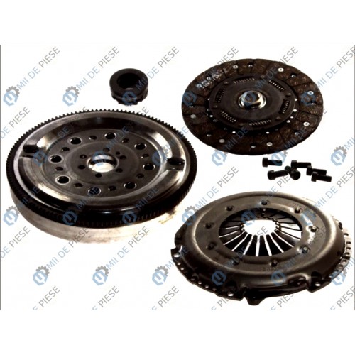 Clutch kit with dual mass flywheel and bearing