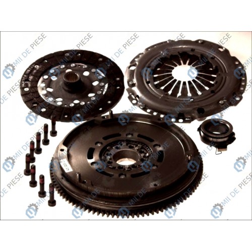 Clutch kit with dual mass flywheel and bearing