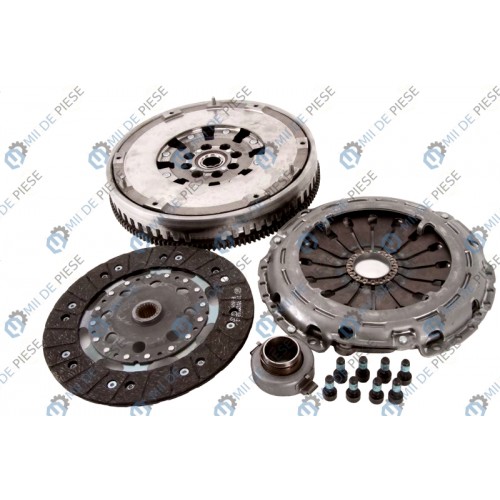 Clutch kit with dual mass flywheel and bearing