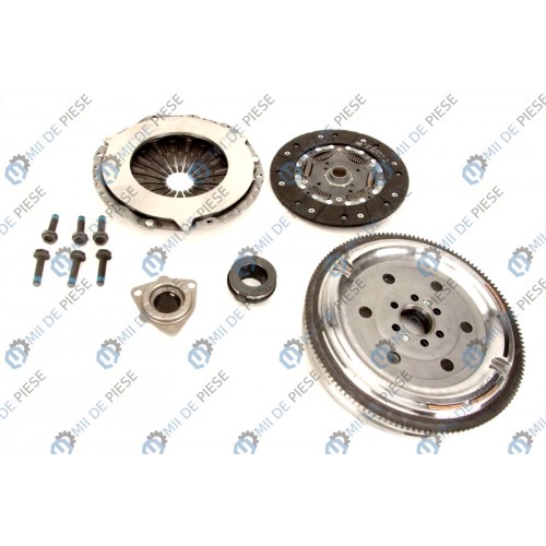 Clutch kit with dual mass flywheel and bearing