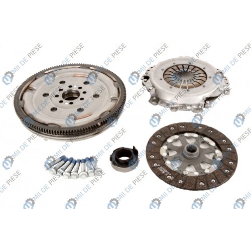 Clutch kit with dual mass flywheel and bearing